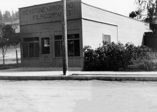 Bison-Keystone Film Company Offices in former Edendale Grocery store at 1712 Allesandro Street 1910 Edendale California